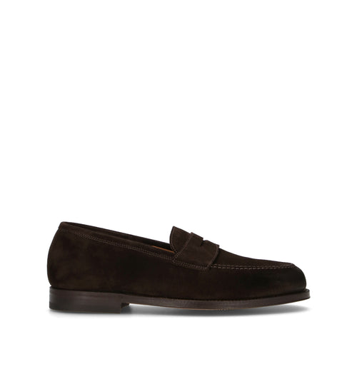 GREEN GEORGE Mocassino uomo testa di moro in suede