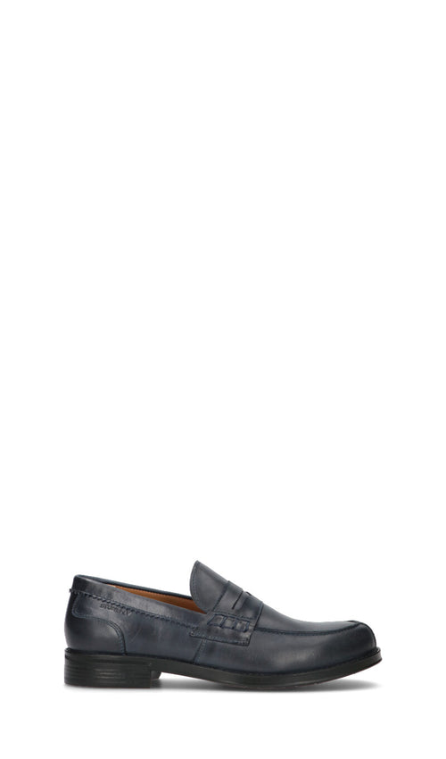 STONEFLY Mocassino uomo blu in pelle