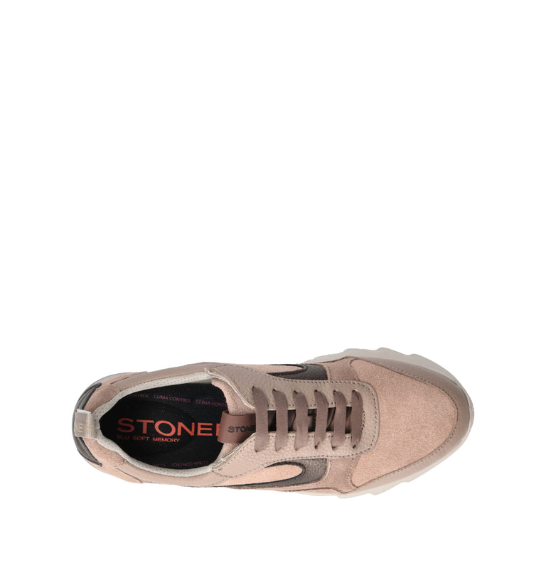 STONEFLY Sneaker donna taupe in suede