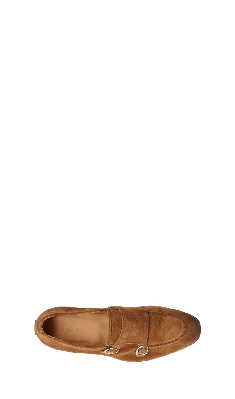 PAWELK'S Fibbiata uomo marrone in suede