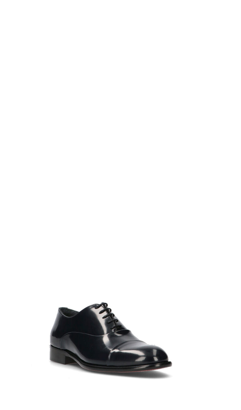 EVEET Stringata uomo blu in pelle