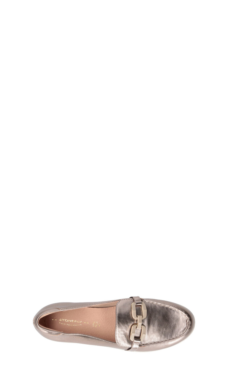 STONEFLY Mocassino donna oro in pelle