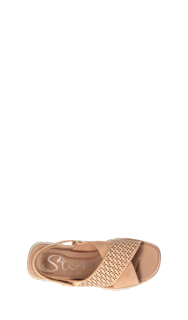 STONEFLY Sandalo donna marrone in pelle