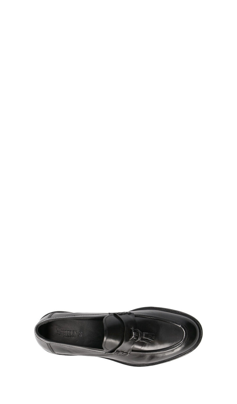 PAWELK'S Mocassino uomo nero in pelle