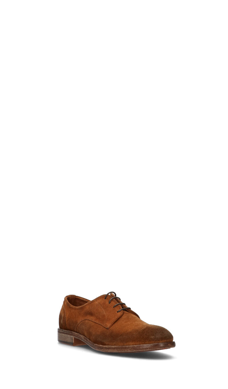 PAWELK'S Stringata uomo marrone in suede