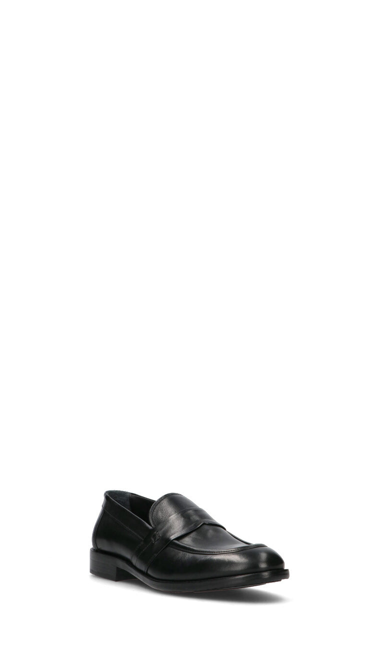 PAWELK'S Mocassino uomo nero in pelle