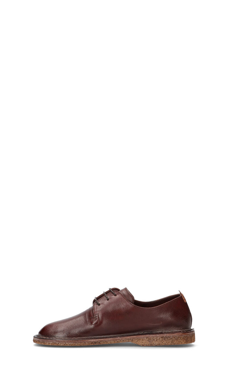 MOMA Stringata uomo marrone in pelle