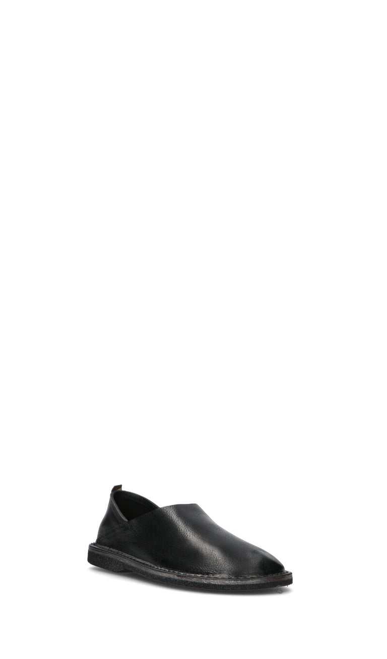MOMA Mocassino uomo nero in pelle