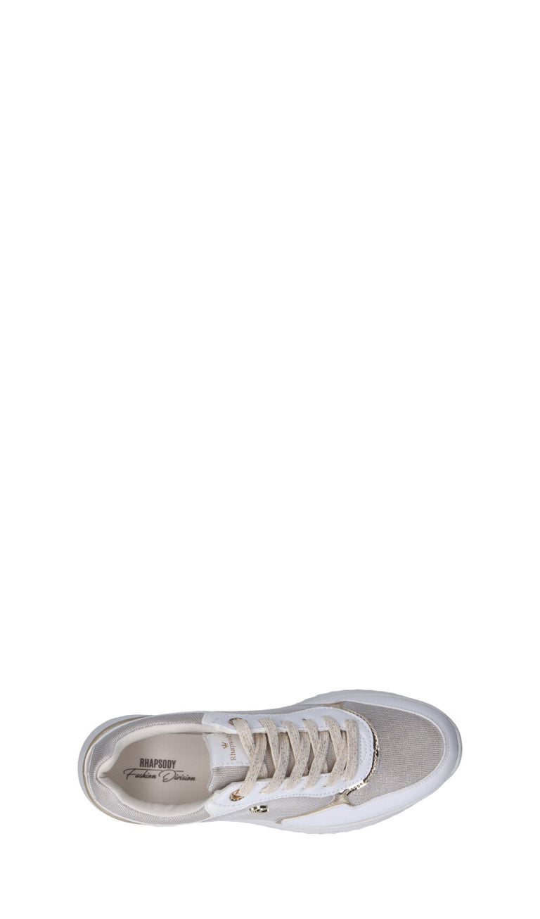 RHAPSODY Sneaker donna bianca/oro