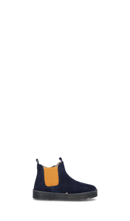 FALCOTTO Tronchetto bimbo blu in suede