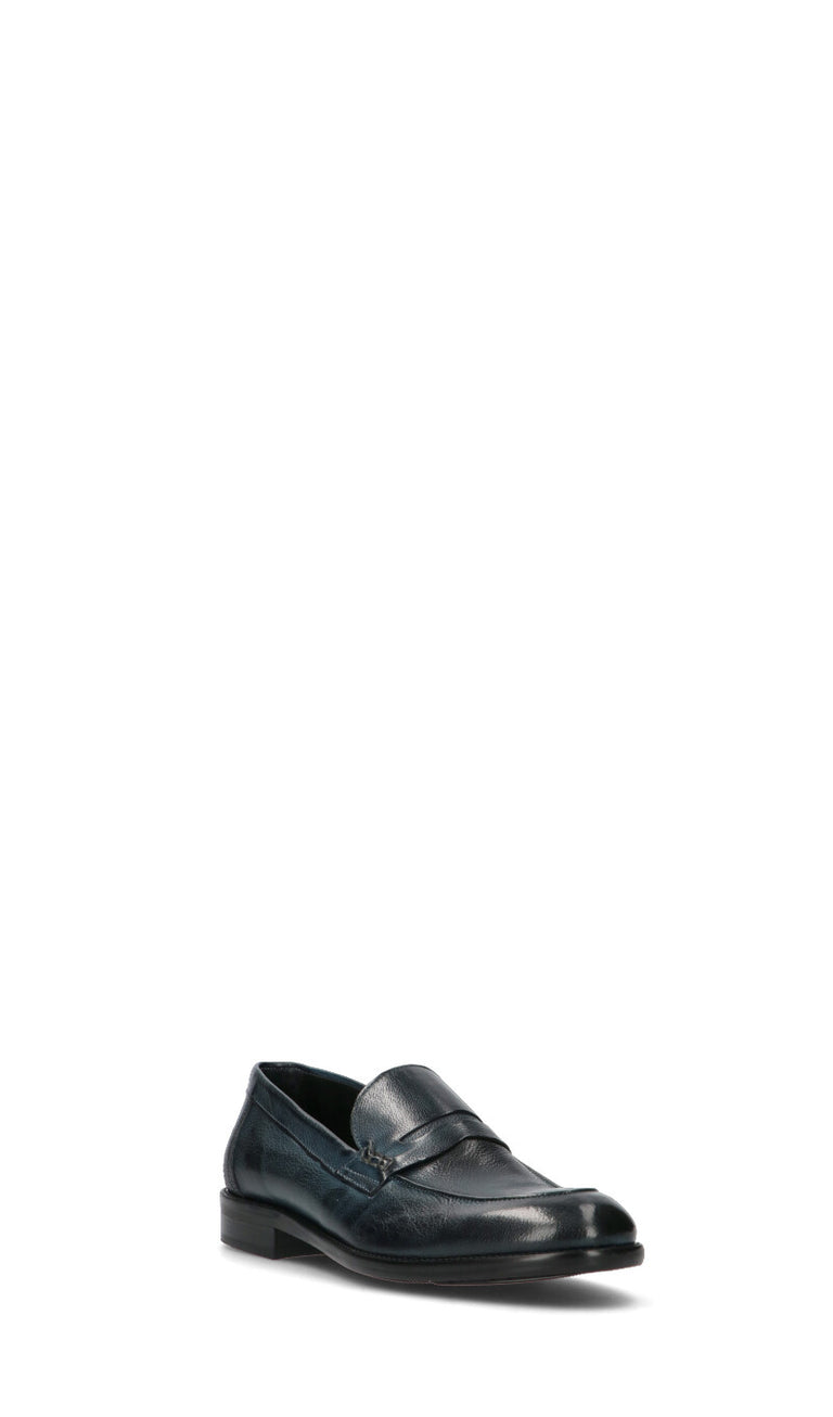 PAWELK'S Mocassino uomo blu in pelle