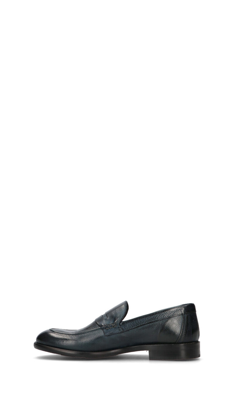 PAWELK'S Mocassino uomo blu in pelle