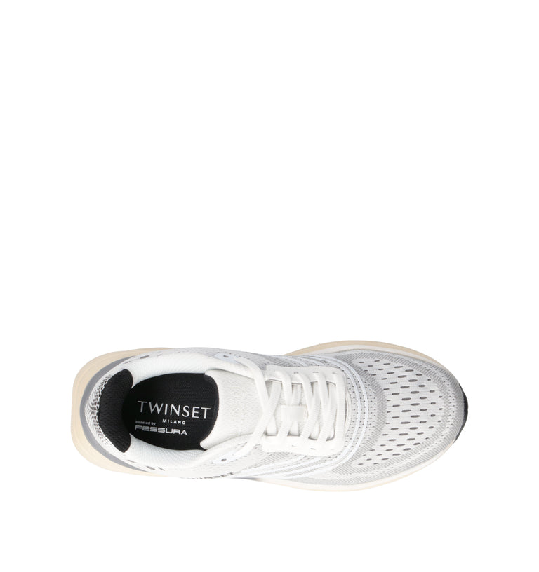 TWIN SET-SIMONA BARBIERI Sneaker donna bianca/grigia
