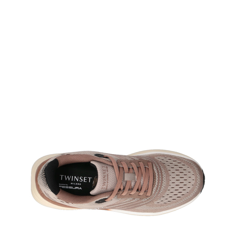 TWIN SET-SIMONA BARBIERI Sneaker donna beige