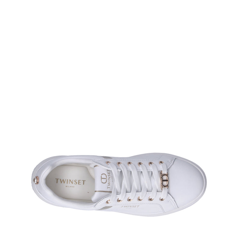 TWIN SET-SIMONA BARBIERI Sneaker donna bianca