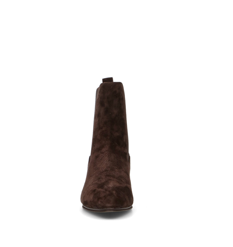 TWIN SET-SIMONA BARBIERI Tronchetto donna marrone in suede
