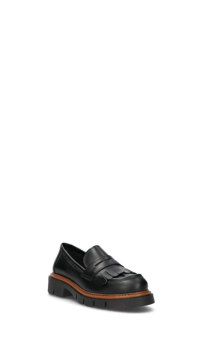 VARIOPINTO Mocassino donna nero in pelle