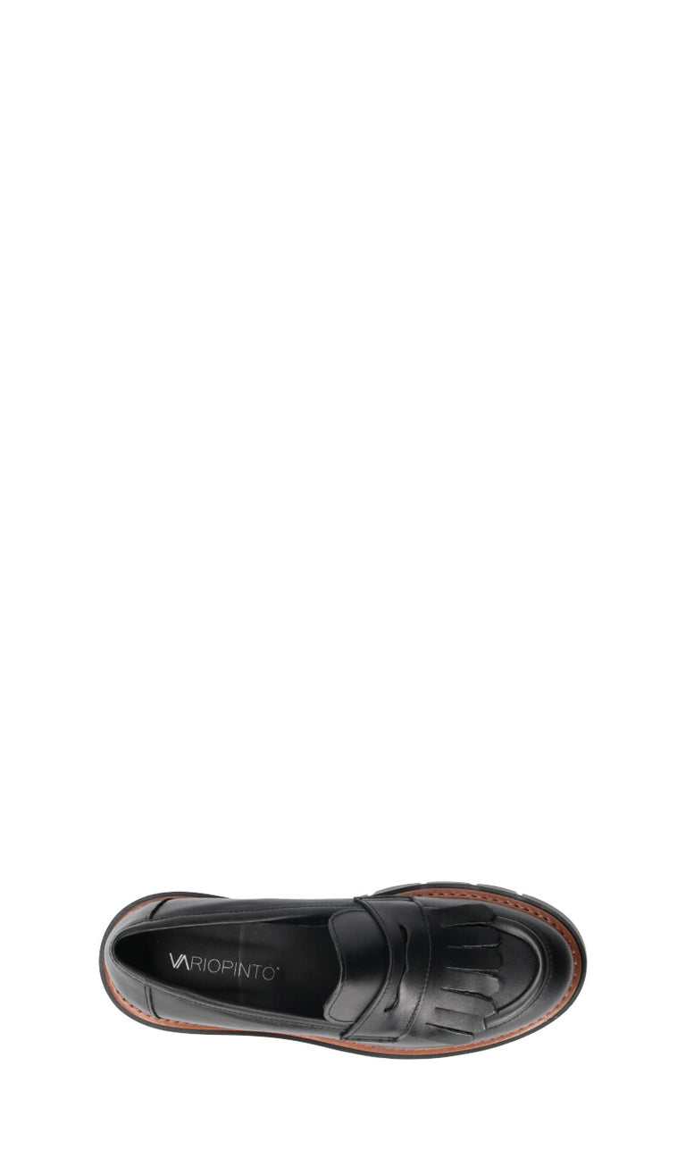 VARIOPINTO Mocassino donna nero in pelle