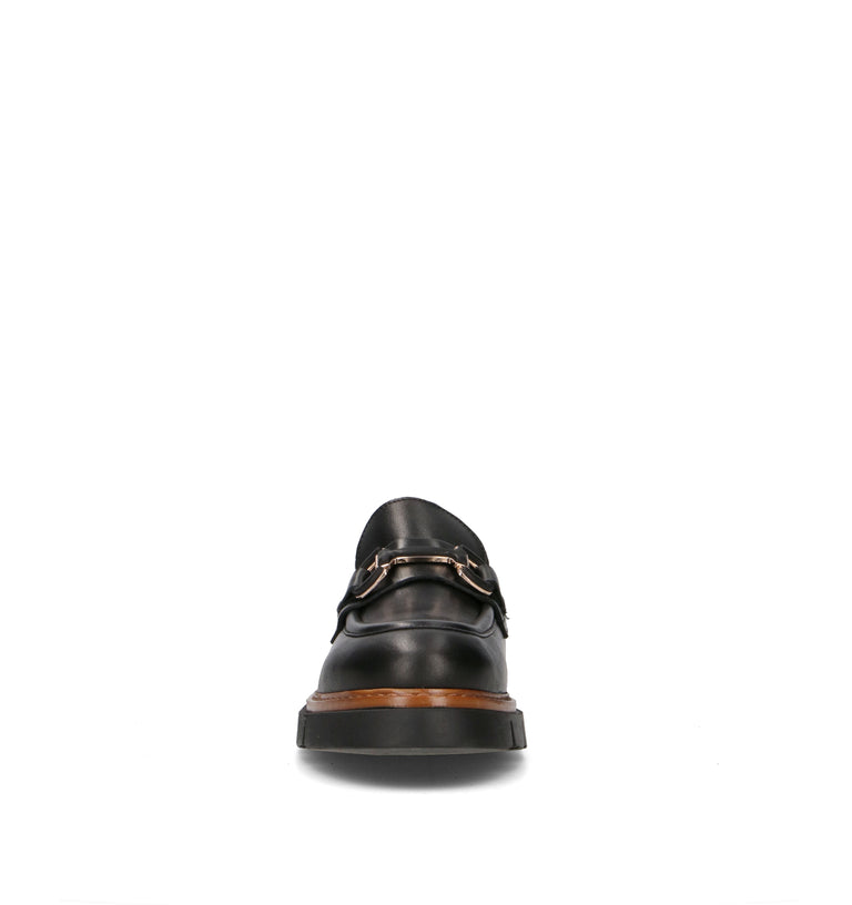 VARIOPINTO Mocassino donna nero in pelle