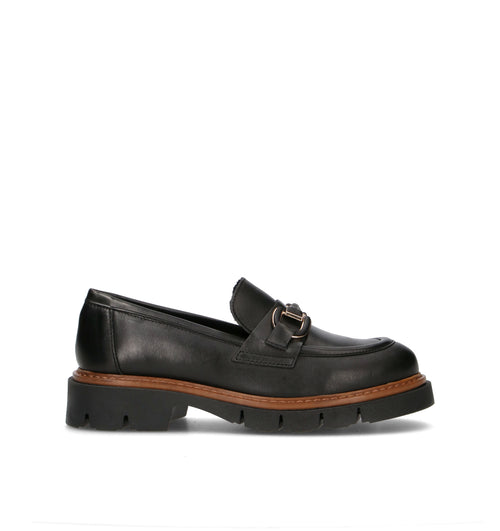 VARIOPINTO Mocassino donna nero in pelle