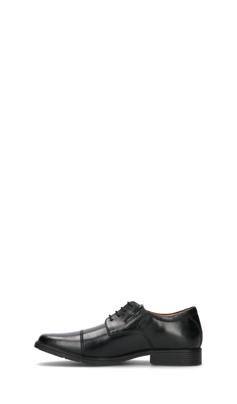 CLARKS ESSENTIALS Stringata uomo nera in pelle
