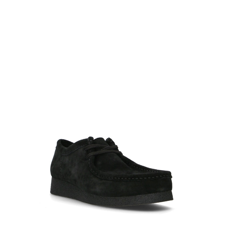 CLARKS EVO WALLABEE EVO Mocassino uomo nero in suede