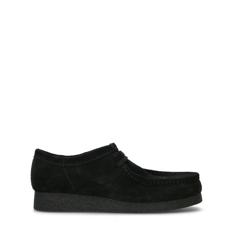 CLARKS EVO WALLABEE EVO Mocassino uomo nero in suede