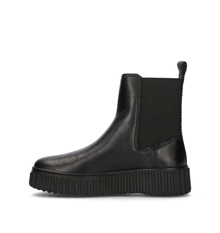 CLARKS CORE TORHILL MAPLE Tronchetto donna nero in pelle