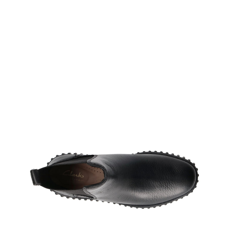 CLARKS CORE TORHILL MAPLE Tronchetto donna nero in pelle