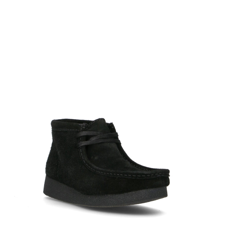 CLARKS ECO WALLABEE EVO BOOT Polacco donna nero in suede