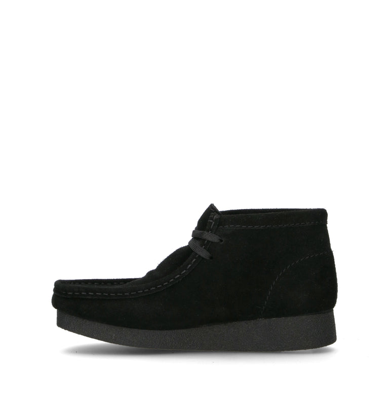 CLARKS ECO WALLABEE EVO BOOT Polacco donna nero in suede