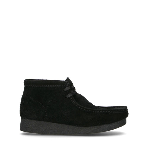 CLARKS ECO WALLABEE EVO BOOT Polacco donna nero in suede