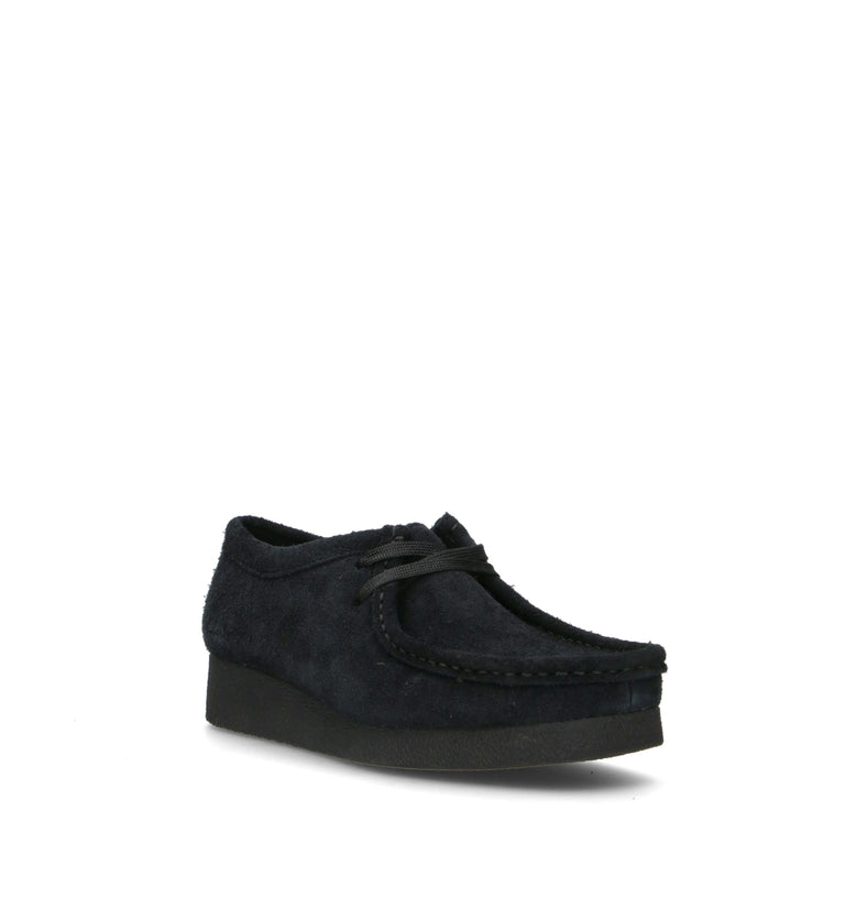 CLARKS ECO WALLABEE EVO Mocassino donna nero in suede