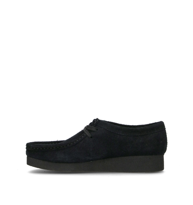 CLARKS ECO WALLABEE EVO Mocassino donna nero in suede