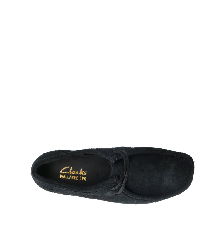 CLARKS ECO WALLABEE EVO Mocassino donna nero in suede