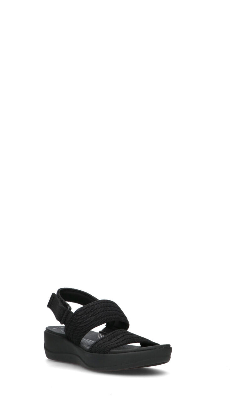 CLARKS ESSENTIALS Sandalo donna nero in pelle