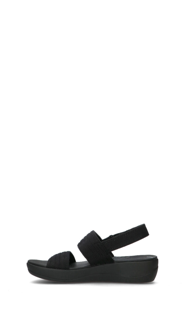 CLARKS ESSENTIALS Sandalo donna nero in pelle