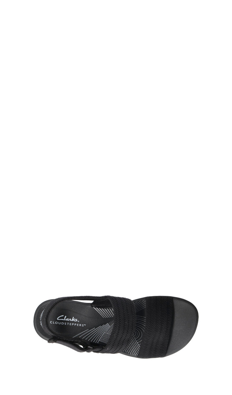CLARKS ESSENTIALS Sandalo donna nero in pelle