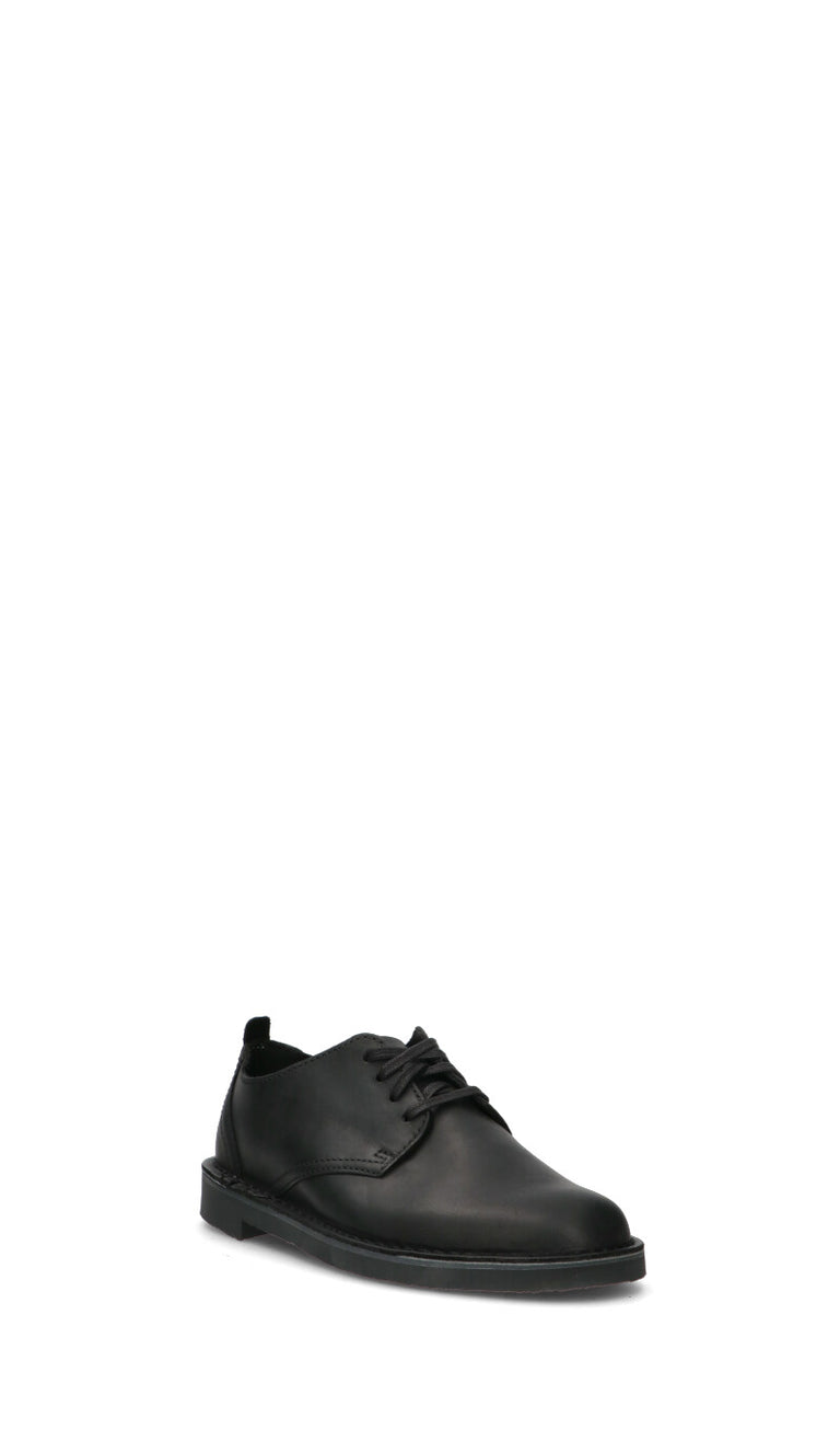 CLARKS ESSENTIALS Stringata uomo nera in pelle