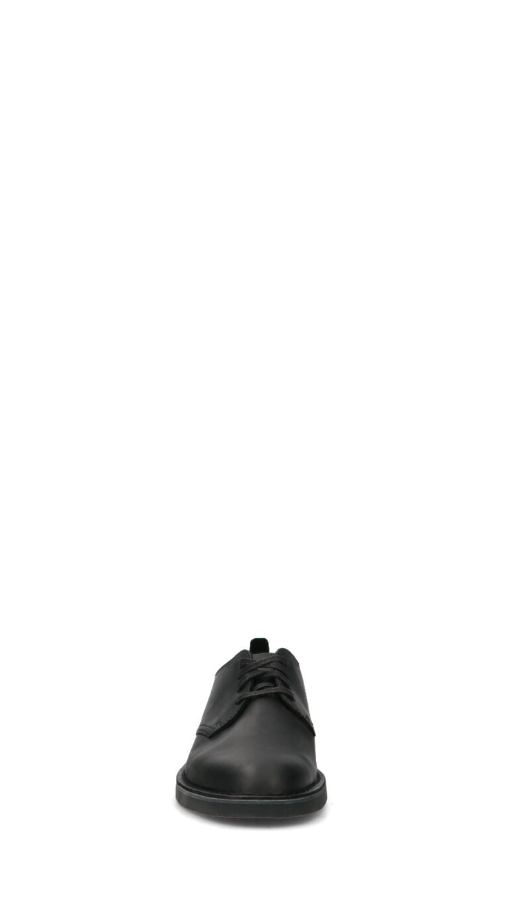 CLARKS ESSENTIALS Stringata uomo nera in pelle