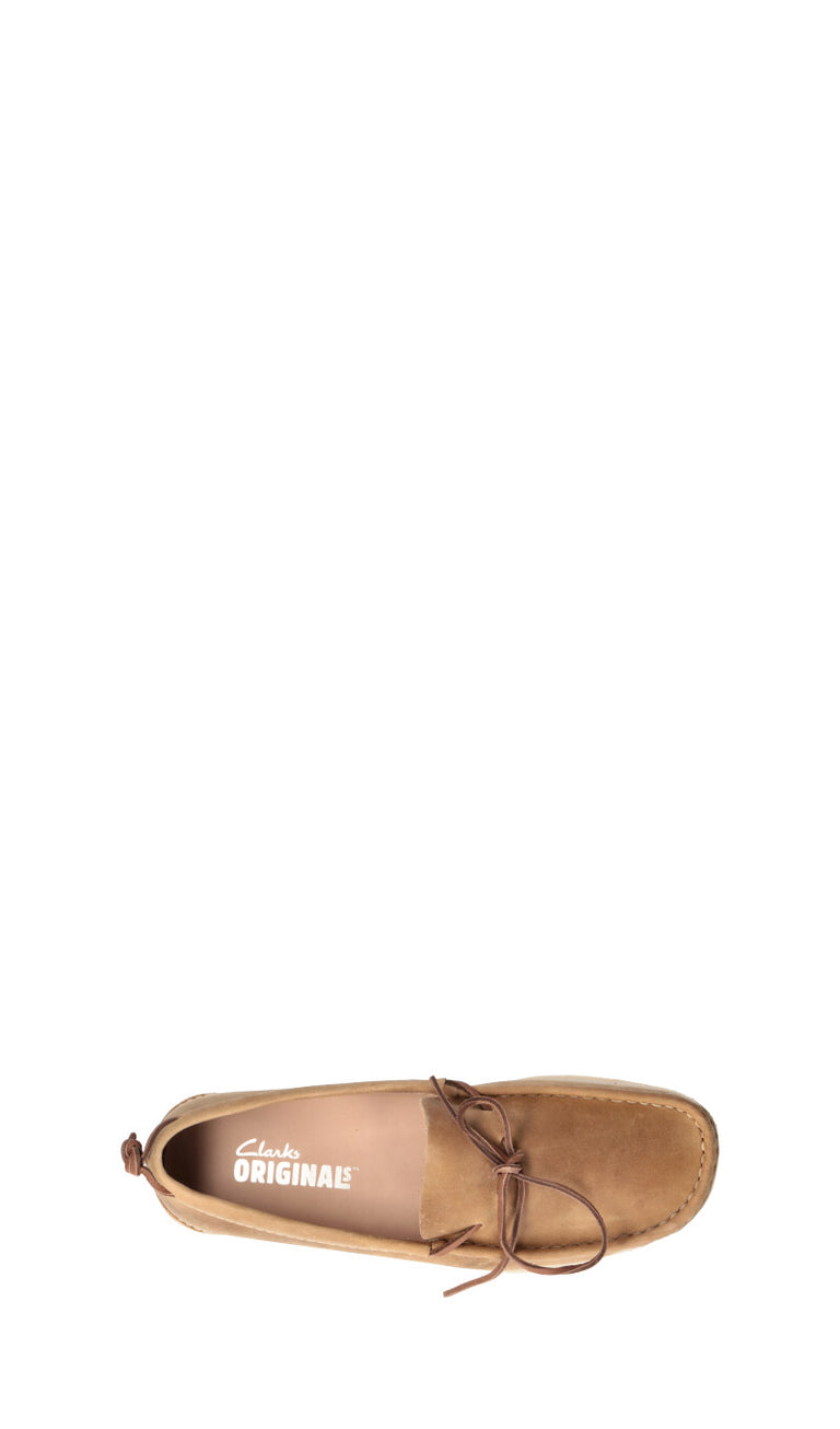 CLARKS ORIGINALS Mocassino uomo tan in nabuk