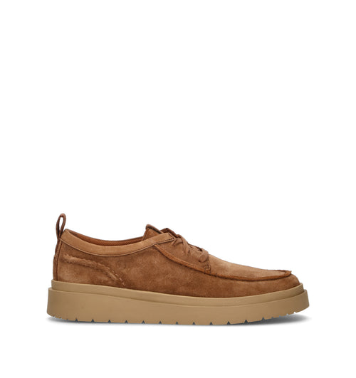 CLARKS CORE POLDEN MOC Strinagata uomo cuoio in suede