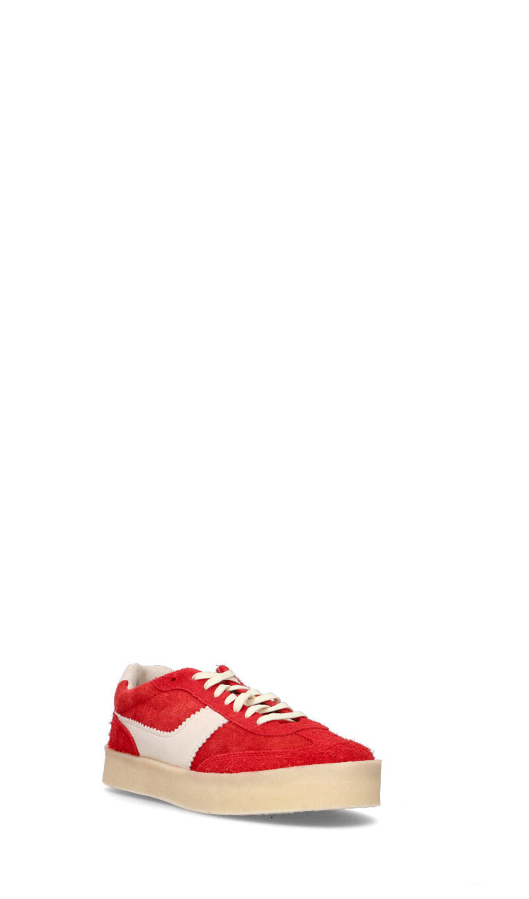 CLARKS ORIGINALS Sneaker uomo rossa in suede