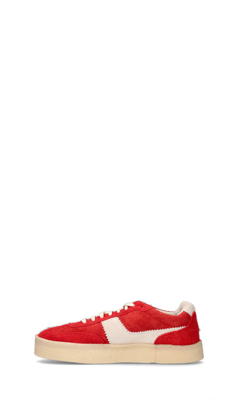 CLARKS ORIGINALS Sneaker uomo rossa in suede