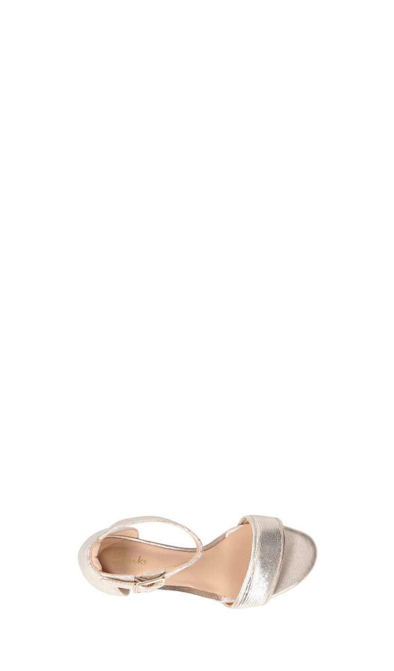 CALRKS CORE Sandalo donna platino in pelle