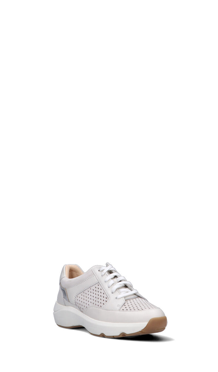 CLARKS CORE Sneaker donna bianca in pelle