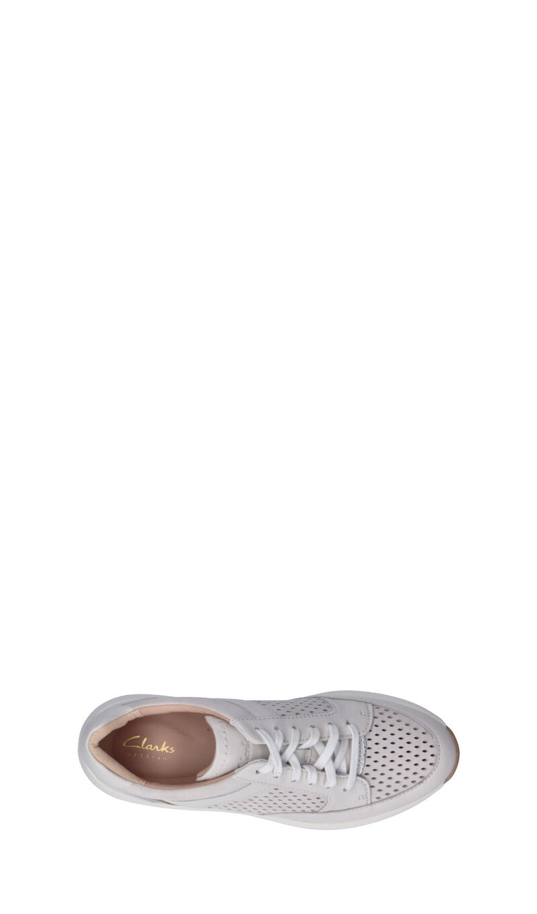 CLARKS CORE Sneaker donna bianca in pelle