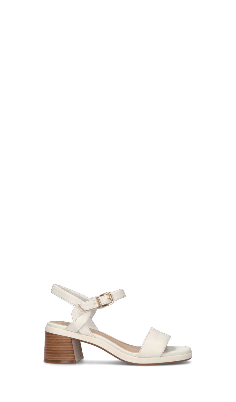CLARKS ESSENTIALS Sandalo donna bianco in pelle