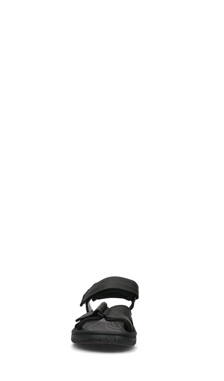 CLARKS ESSENTIALS Sandalo uomo nero in pelle