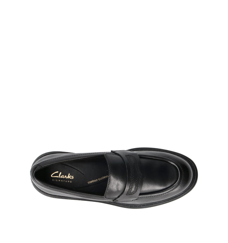 CLARKS CORE ORINOCO3 EDGE Mocassino donna nero in pelle